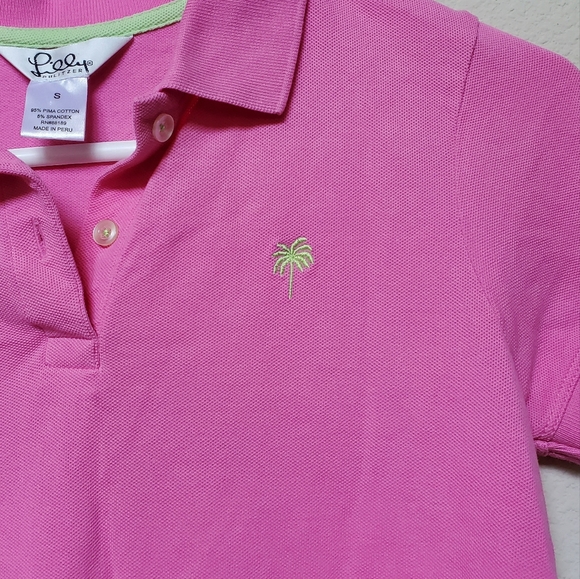 Lilly Pulitzer Vintage White Label Short Sleeve Polo. Size Small - Picture 2 of 4